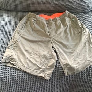 Grey and Orange Birddog Athletic Shorts